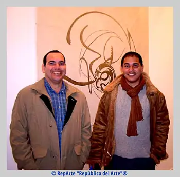 Imagen de Alex Vázquez y Duniesky Lora Pileta en la Feria de Arco 2008, Colección RepArte Arte Cubano del Fondo "República del Arte"®.