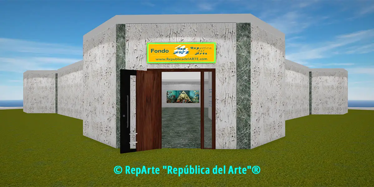 Imagen de la entrada a la galería de arte RepArte virtual con obras de la Colección RepArte Arte Cubano del Fondo "República del Arte"