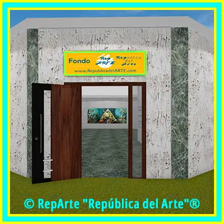 Imagen de la entrada a la galería de arte RepArte virtual con obras de la Colección RepArte Arte Cubano del Fondo "República del Arte"