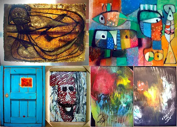 "Orígenes de RepArte: semillas que siguen dando frutos" "Collage de obras artistas habaneros en la Colección RepArte Arte Cubano"